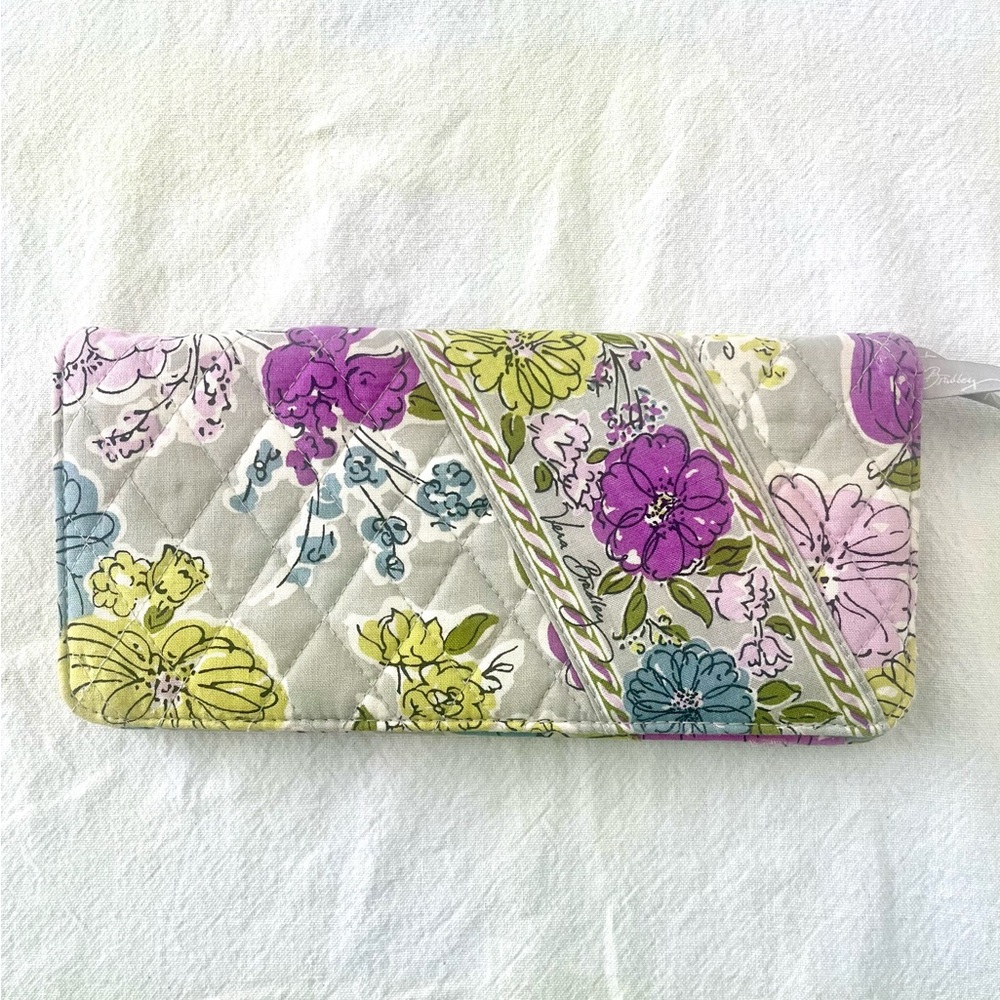 Vera Bradley Purple and Green Floral Wallet